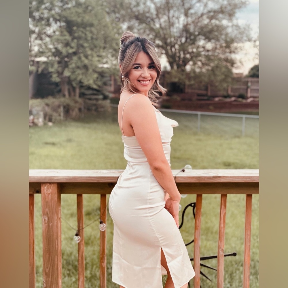 Satin mid dress